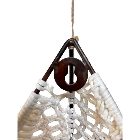 Macramé triangler bird hanging wall decor - Picture 8 of 8